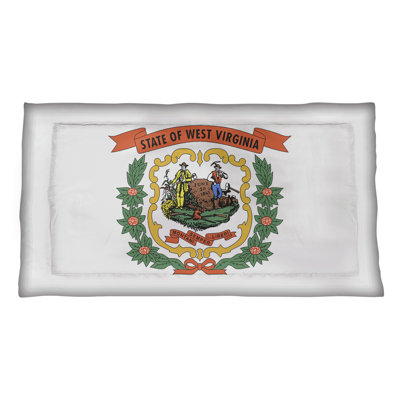 Taie décorative Katelyn Smith West Virginia Flag