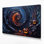 Halloween, art d'Halloween abstrait, art mural sur toile mauve