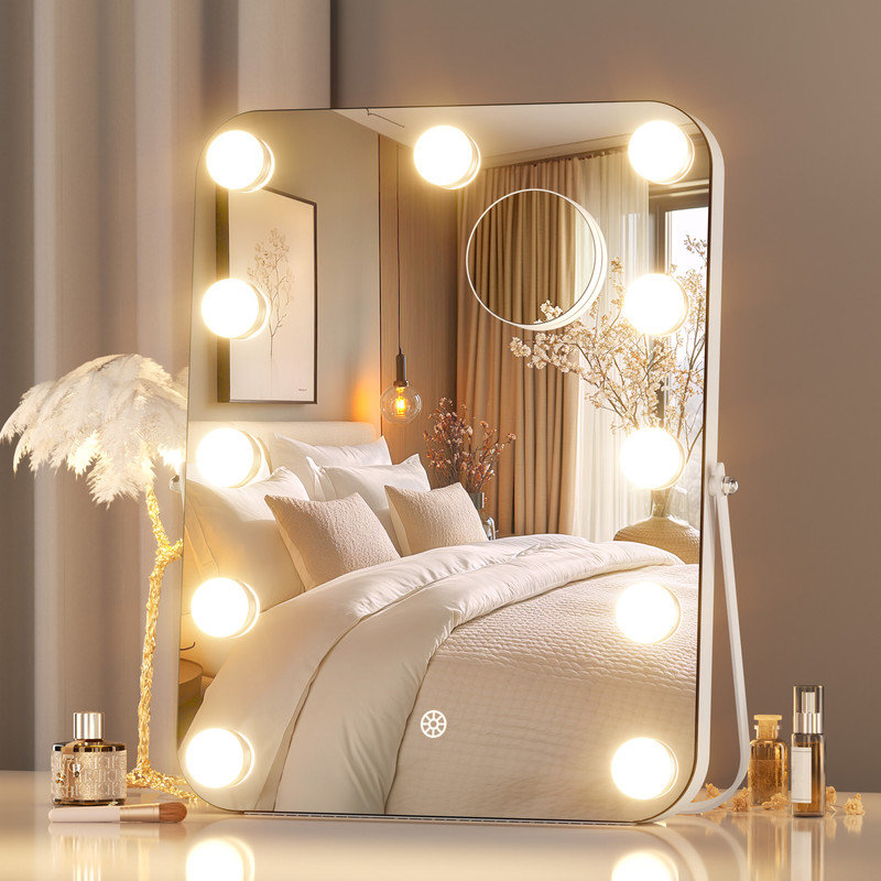 Miroir de maquillage lumineux