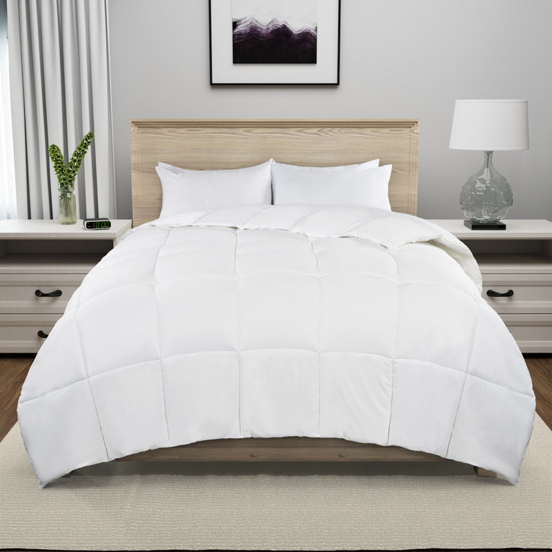 All Season Down & Feather Blend Comforter, King, White
