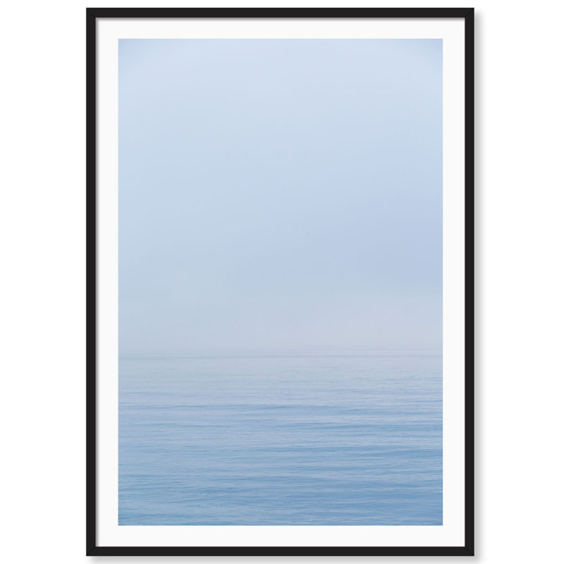 Dreamy Blues Print by Carly Tabak, 18" W x 25" H, Black Wood