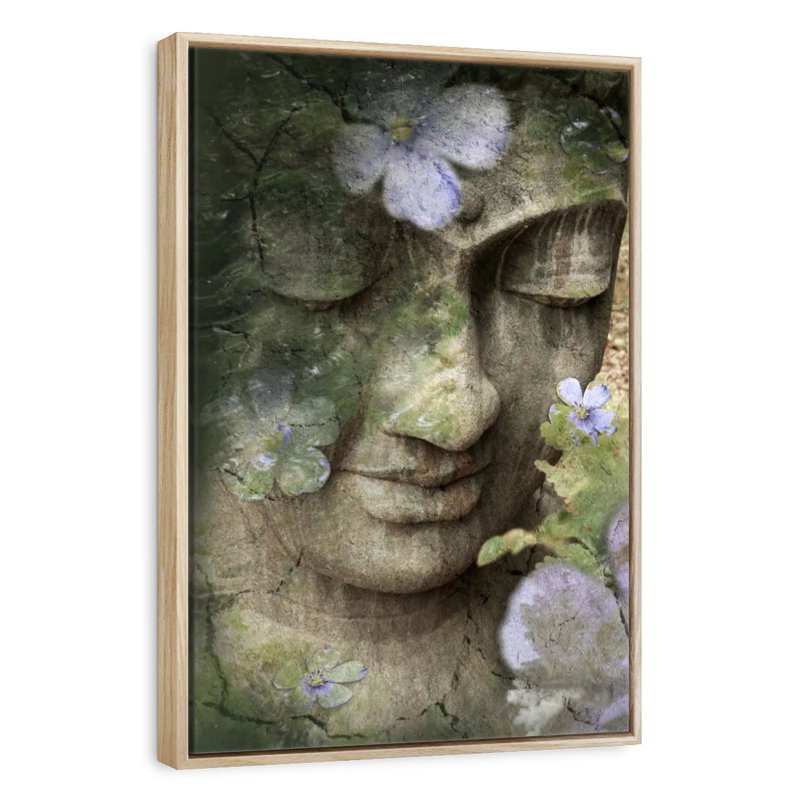 Inner Tranquility, 21" x 31", Floating Frame Natural Wood