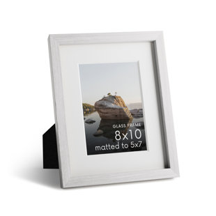 Cadre photo en bois massif avec verre