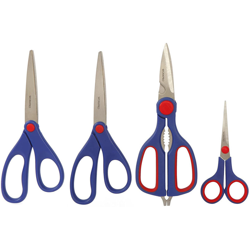 Prime-Line Scissors Set, Stainless Steel Blades, Molded Plastic