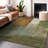 Machine Washable Indoor/Outdoor Chayden ACN1100 Green Rug-100136645