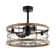 24" Monson 3-Blade Caged Ceiling Fan with Remote Control and Light Kit