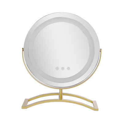 Metal Round Floor Mirror