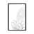 Toile encadrée de bois rustique foncé