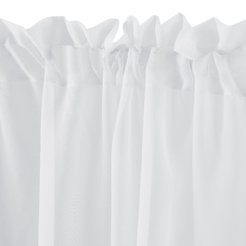 Curtain Single Panel, White