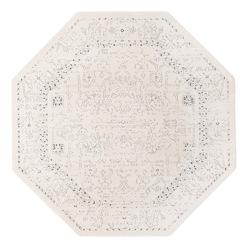 Alresford Oriental Indoor Rug, Octagon 7'10" x 7'10"
