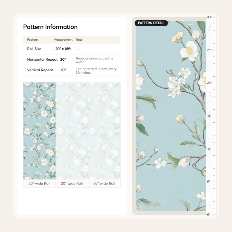 Papier peint floral délicat à l'aquarelle