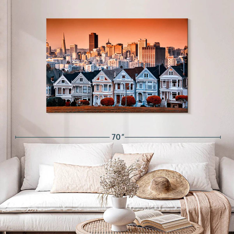 Lilie San Francisco Houses, 32" H x 48" W