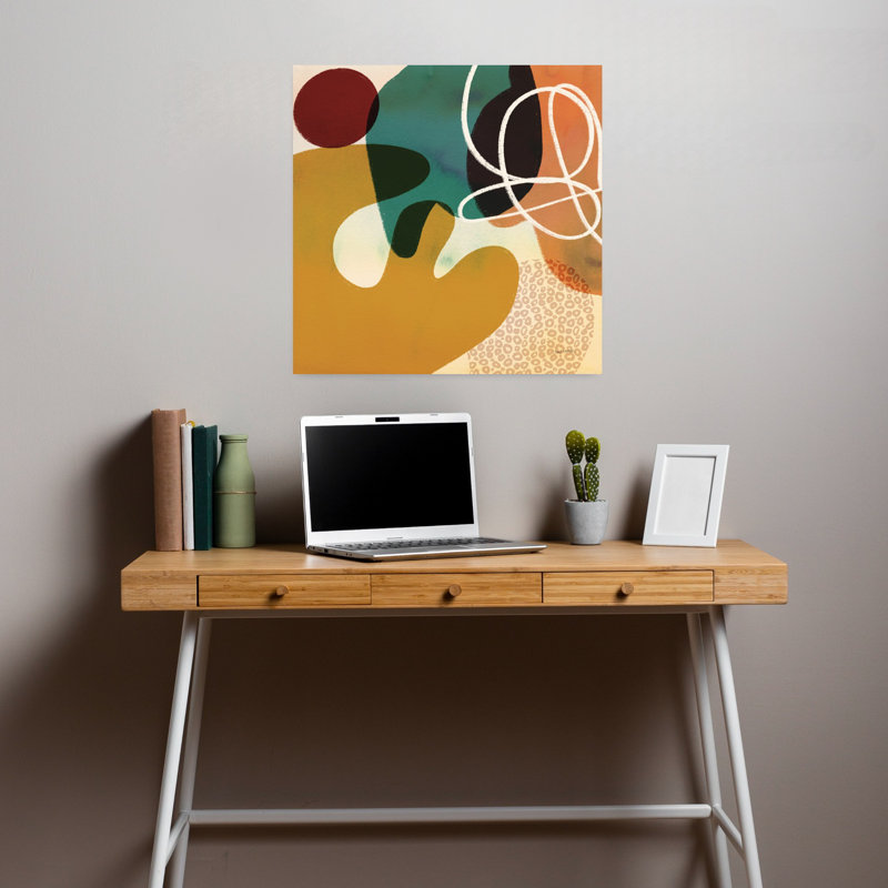 Variété IV, art contemporain moderne abstrait, H 18 po x l 18 po