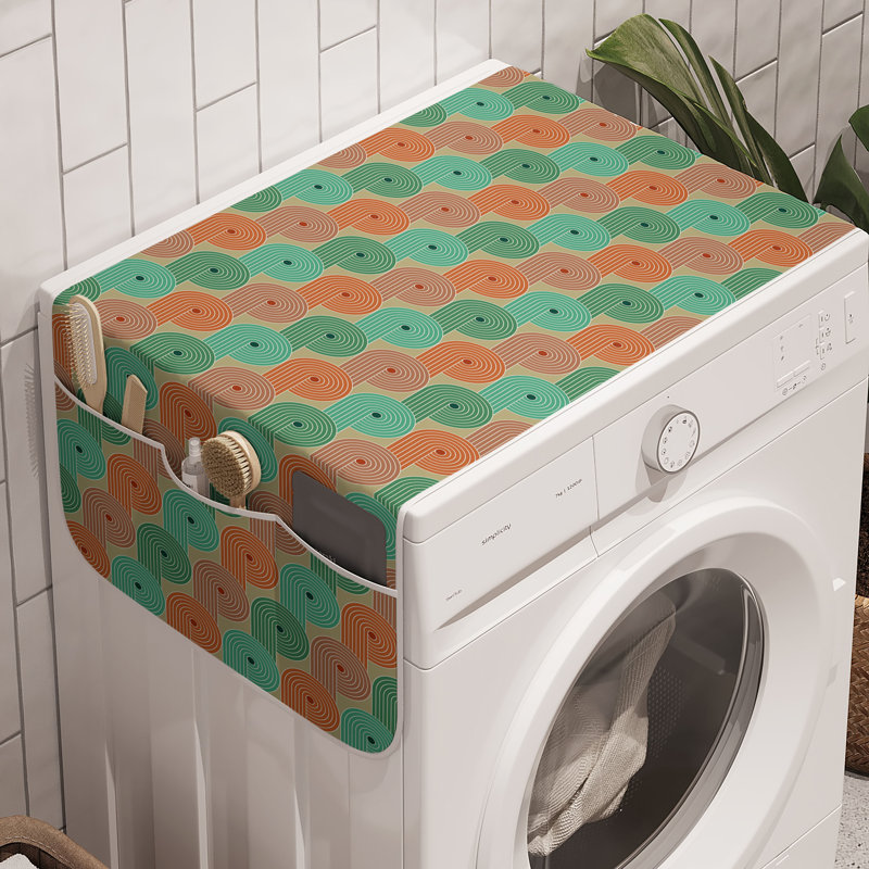 East Urban Home Abstract Washing Machine Organizer Pack of 2 47" x 18.5"