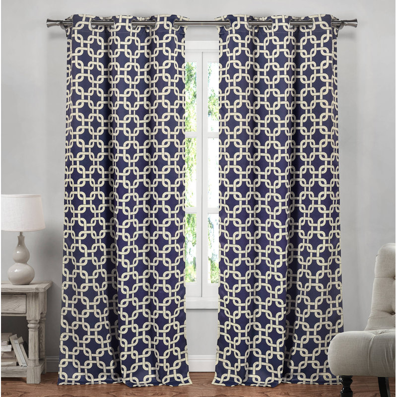 Siu Blackout Curtain Pair, Navy
