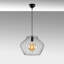 Lustre industriel en métal, finition noire, 14,0 po x 14,0 po | Hauteur: 49,6 po, longueur de câble réglable: 35,4 po | Douille E 27, 40 W maximum, indice de protection IP20 | Parfait pour les salles à manger et les espaces de vie modernes, conception élégante-1480510391-1480510384