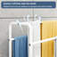 Porte-serviettes en métal à 3 niveaux, porte-serviettes autoportant pour la salle de bain, économise de l'espace avec rangement, présentoir pour la chambre à coucher, la salle de bain et la piscine