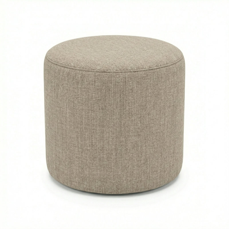 Berlin Gardens Lilly Hive 18" Round Pouf, Beige