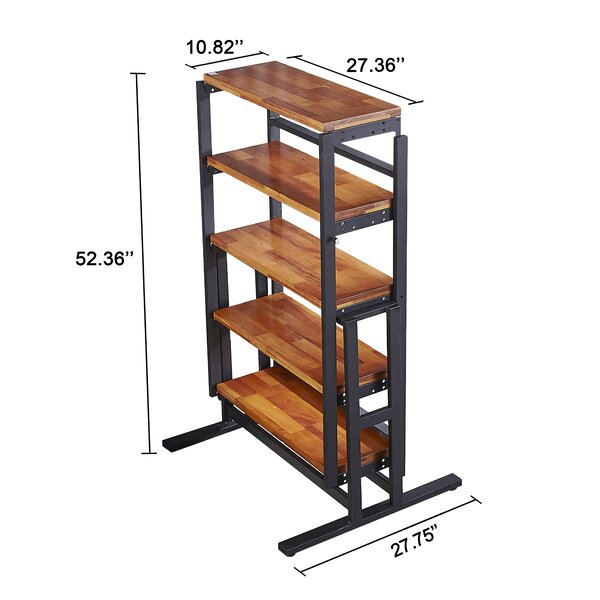 Wade Logan® Armiah Multifunctional Solid Wood Folding Dining Table ...