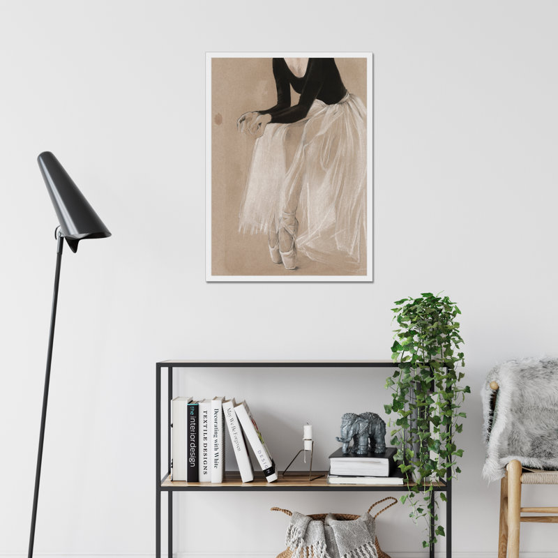 Ballet Study I by Jennifer Paxton Parker - Painting, 95cm H x 65cm W, White Framed Paper Print