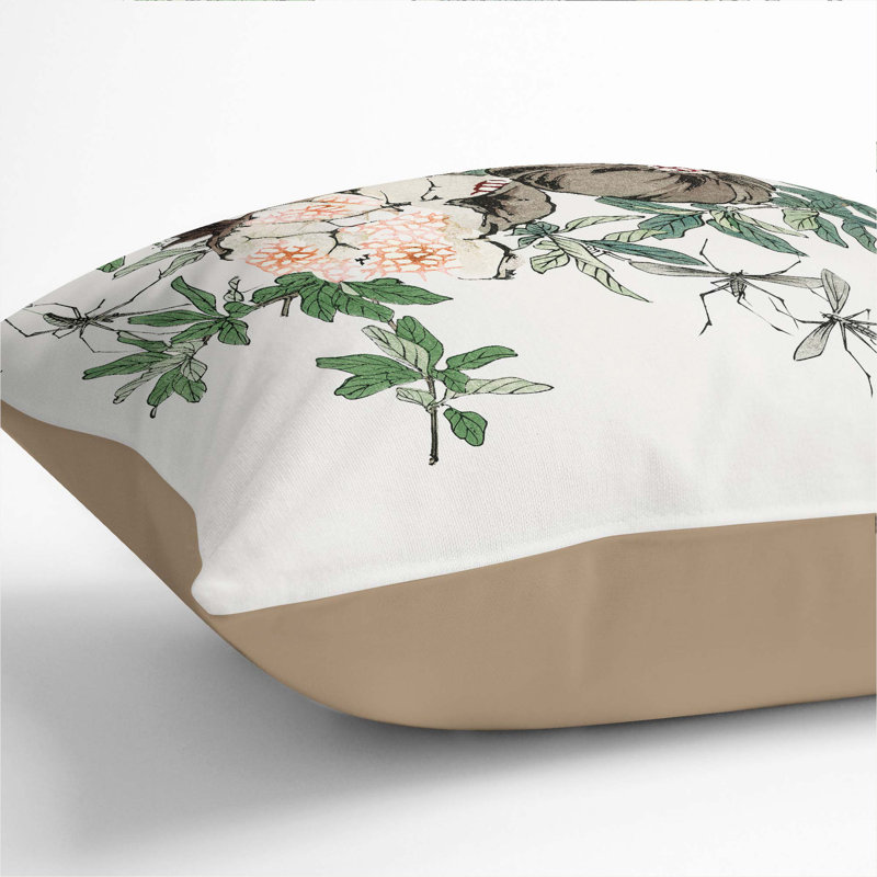 Square Throw Cushion, Stone, 55cm H x 55cm W x 20cm D