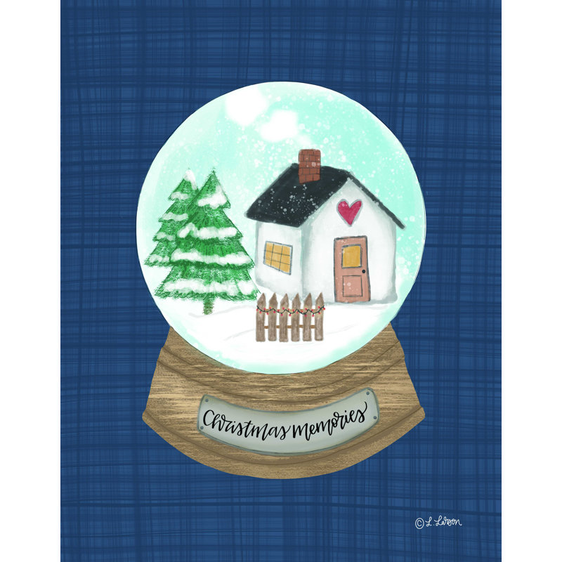 «Christmas Memories Snow Globe I», reproduction sur toile tendue, H 16 po x l 12 po