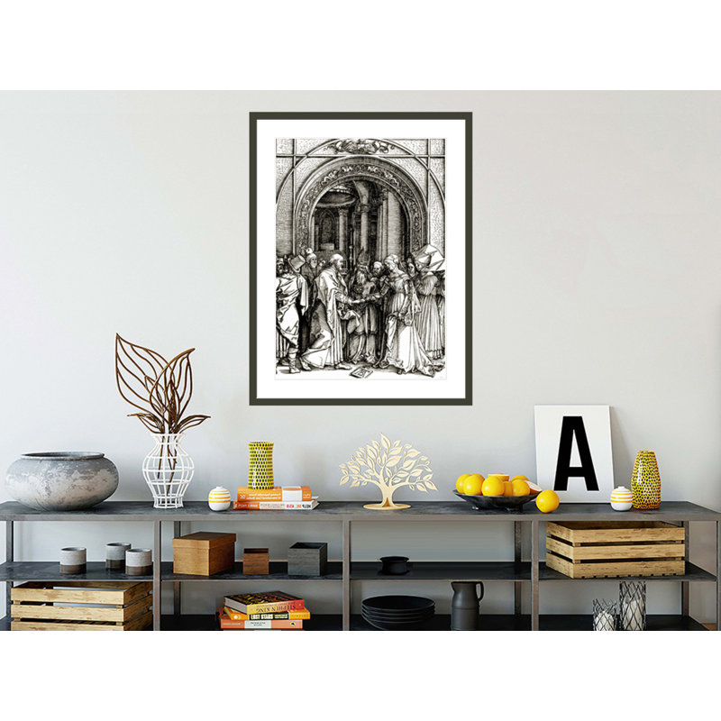 Le fiançailles de la Vierge par Albrecht Dürer, impression giclée sur cadre, H 41,5 po x l 31,47 po