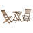 Glyndon 2 - Person Acacia Wood Patio Dining Set with Round Table