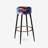 Cosmic Illusion Moody Patterns - Ensemble de 2 tabourets de bar abstraits