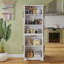 Armoire de rangement blanche à 5 niveaux et 66 portes 66,9 pouces de hauteur Kahryn