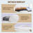 Canvas Quilt Storage Bag, 2-Pack Milk Apricot Color,21.26*16.54*11.81 inch Foldable Organizer with Handles