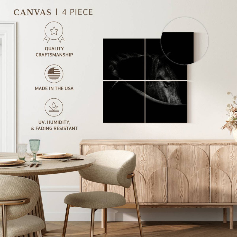 Art du cheval Brampt, H 18 po x l 18 po