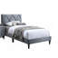 Lit simple avec tête de lit réglable 1pc, meubles de chambre à coucher en velours gris pour les jeunes-1871842704-1871842707