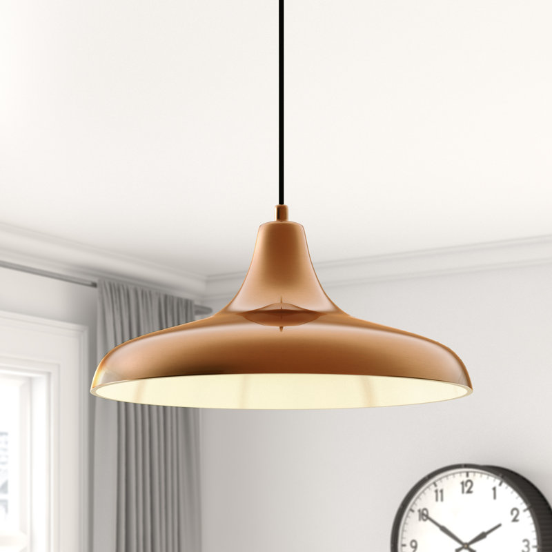 Curtis 1 - Light Dome Pendant, Brushed Copper