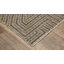 Tapis beige / gris à motif géométrique industriel Eidan-441696296