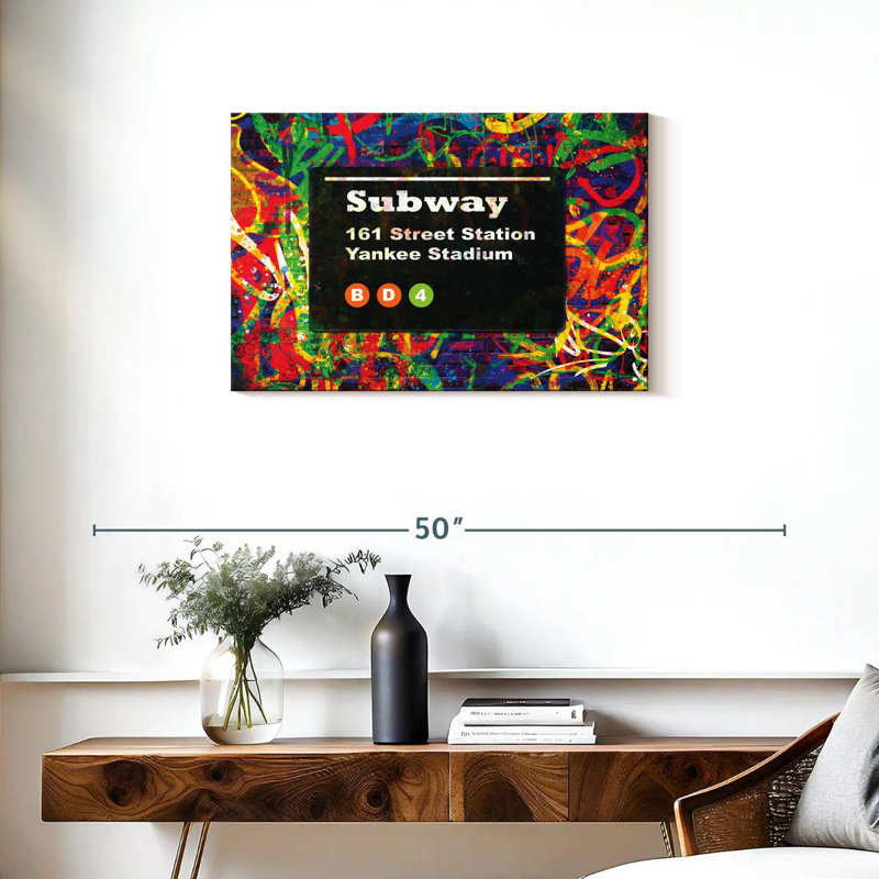 Tergel NYC Yankee Stadium Station, 20" H x 30" W