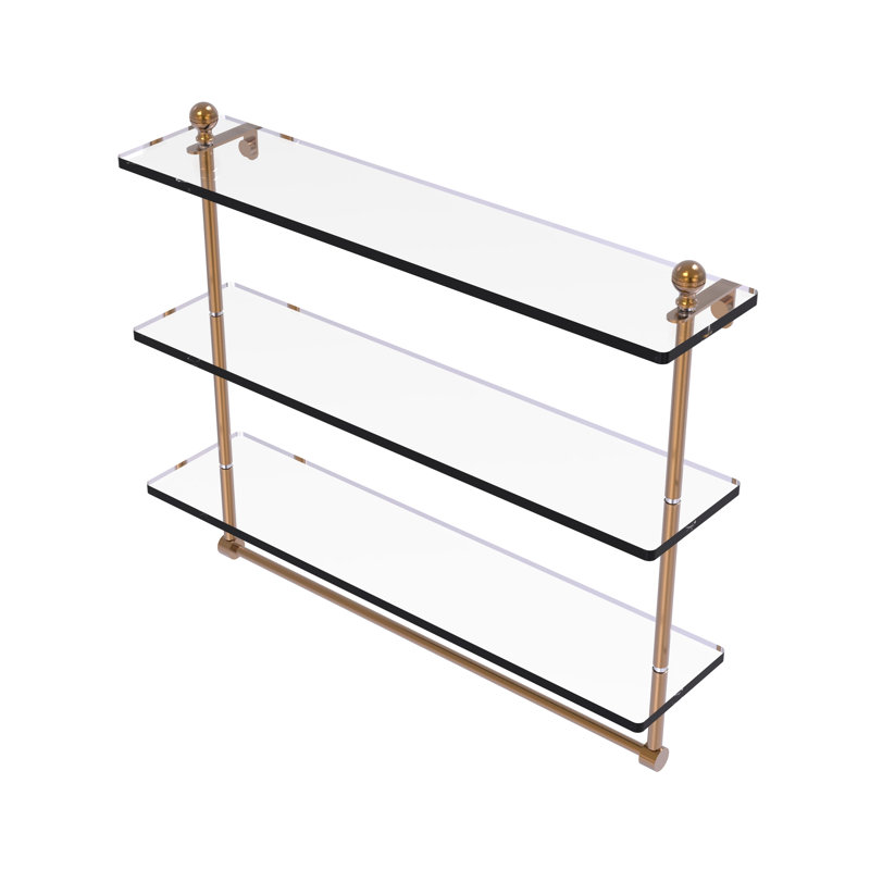 Tablette à 3 niveaux avec barre à serviettes Gober, 22", Bronze brossé