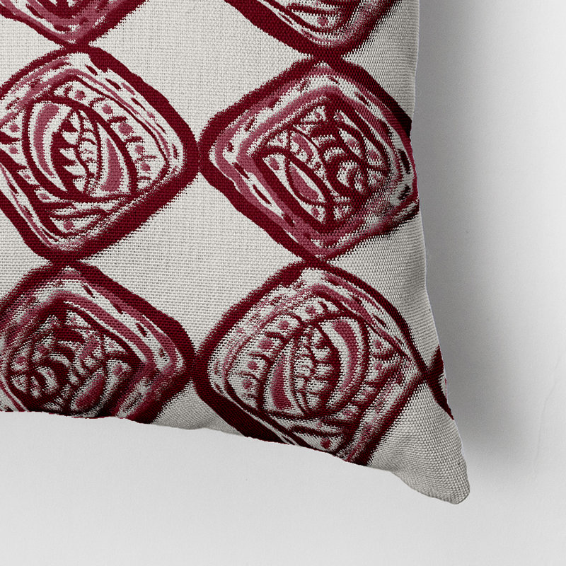 Housse et insert de coussin extérieur d'extérieur, 20 po X 20 po, Marron