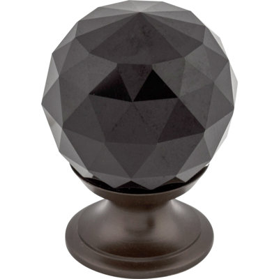 Wine Crystal 1 1/8" Diameter Round Knob