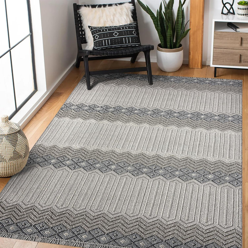 Stylish Area Rugs Medium Pile Bedroom Rug Non Slip Floor Mat Indoor Hallway Carpet Pads 9965, Rectangle 160 x 230 cm