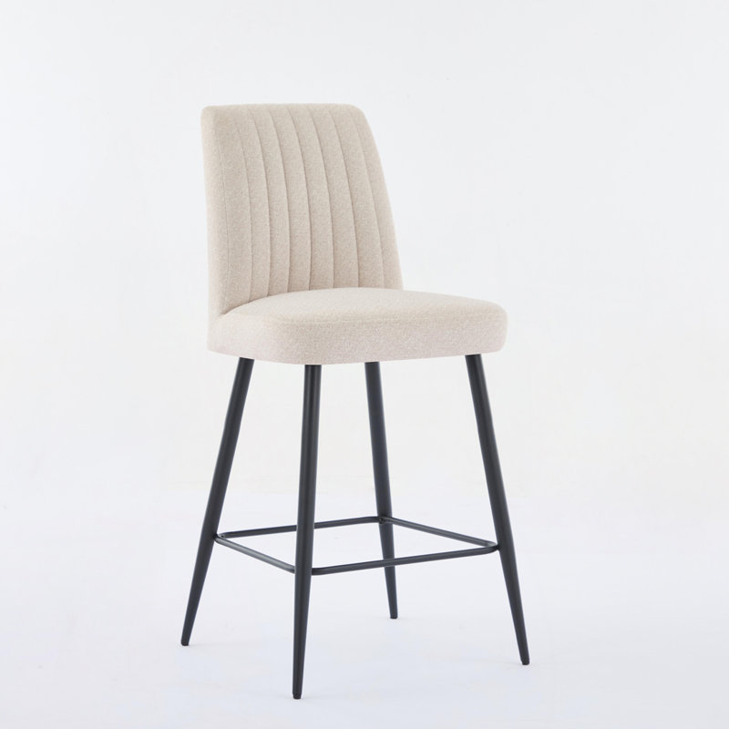 Kitchen Fabric Barstool, Beige