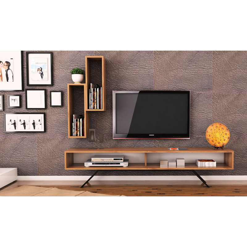 Unfinished TV Stand for TVs up to 50", Brown