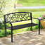 Banc d'extérieur en métal Laurieanne-1801557460