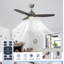 Ventilateur de plafond à moteur à courant continu Modern Farmhouse-130156624-130156622