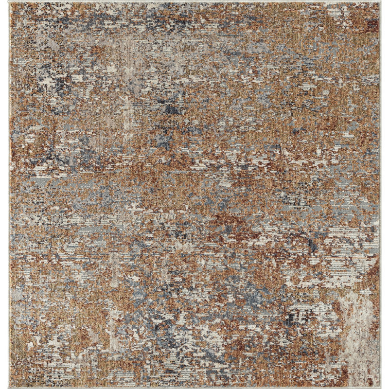 Hemingford Abstract  Area Rug, Runner 2'6" x 12', Gray