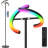 RGBCW LED Floor Lamp With Remote Control, Color Changing Standing Lamp, Stepless Dimmable 3000K-6000K, 20W Rotatable Tall Light For Living Room, Bedroom, Office