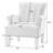 Rivet Tufted Polyester Armchair