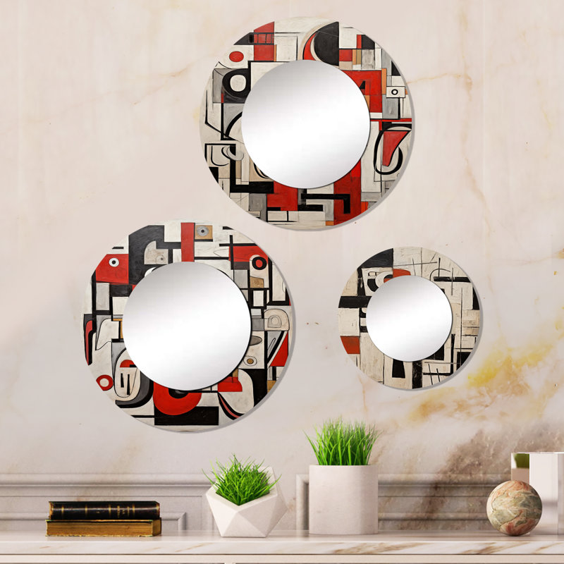 Kyier Metal Round Mirror