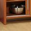 Buffet à buffet avec portes coulissantes et poignées en métal à quatre tablettes-1878637759