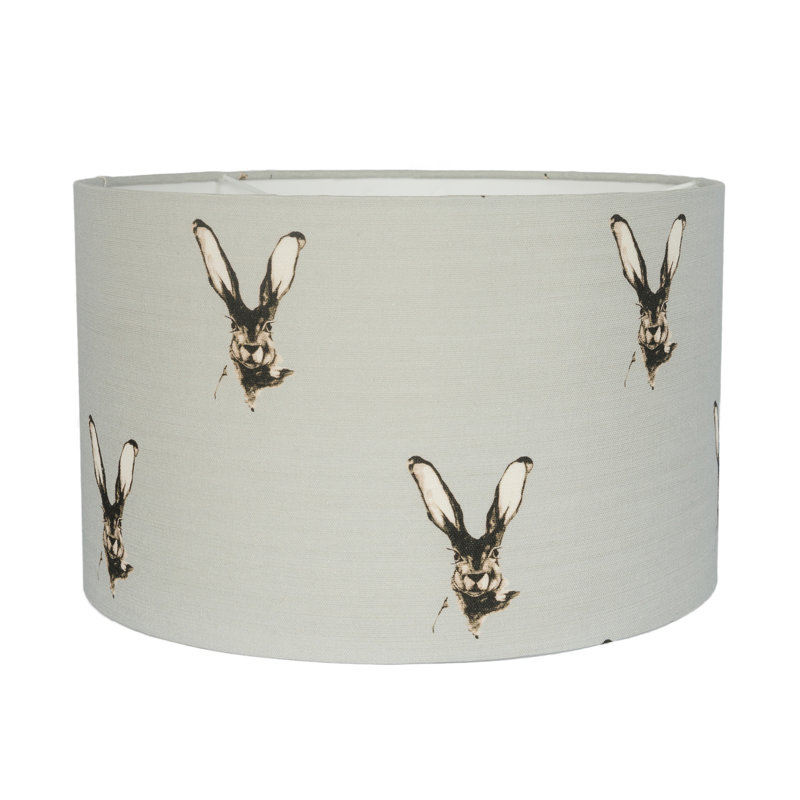 45cm H Linen Drum Lamp Shade ( Uno ), Blue